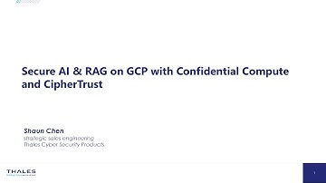 Secure AI & RAG on GCP with Confidential Compute and CipherTrust