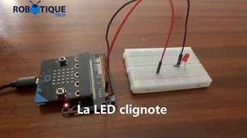 Clignoter une LED par la carte micro:bit