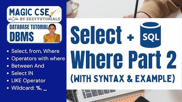 5.3 DQL Select + Where Query Part 2 in SQL - The Ultimate Guide!