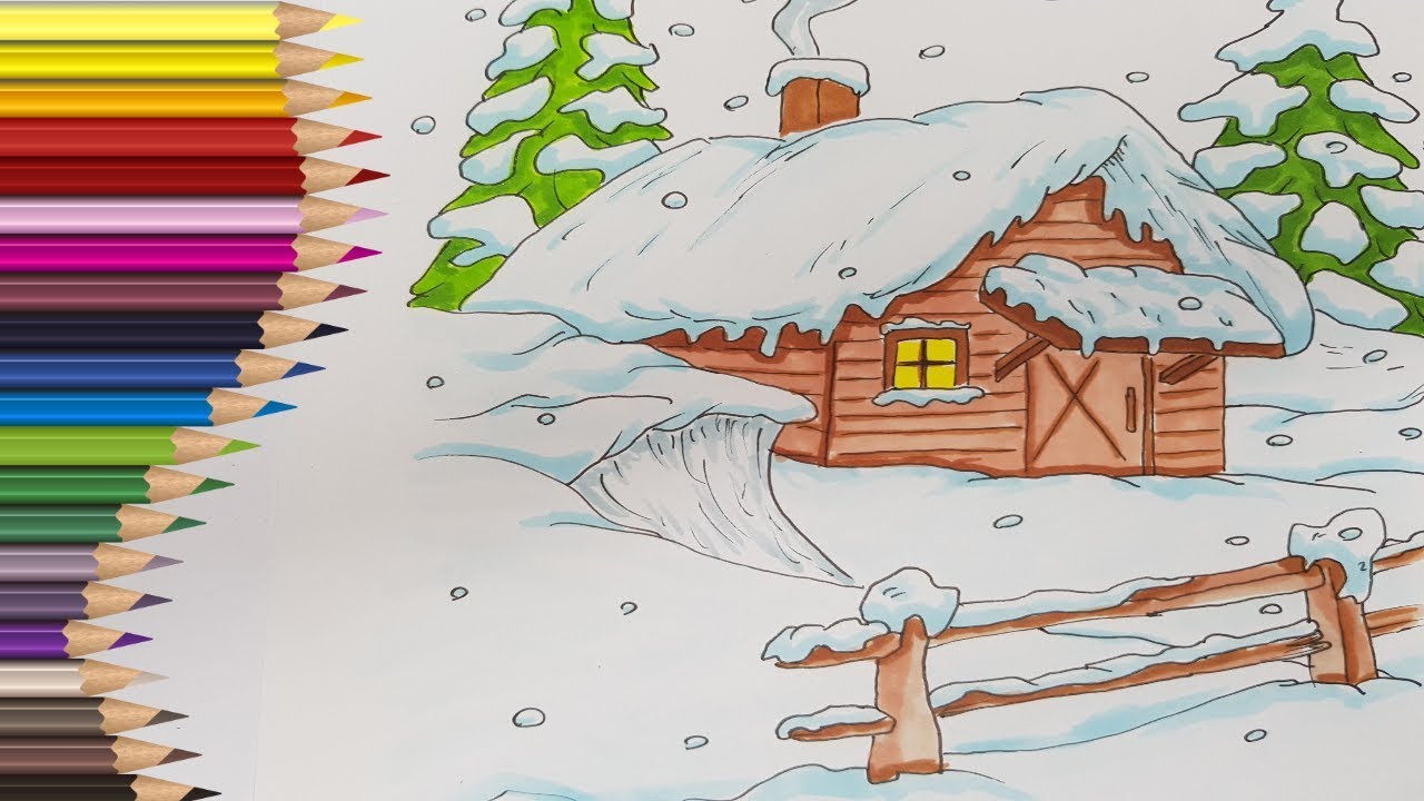 Desenez Peisaj De Iarna Cel Mai Frumos Anotimp Zapada