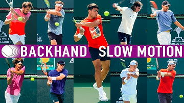 Backhand slow motion | Compilation (2023)