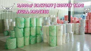 How Hotfix Transfer Tape Is Made – PET Film + White Paper + Secret Adhesive Formula 🔥