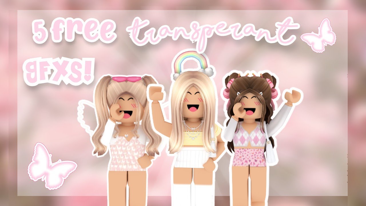 5 FREE transparent GFXs to use for THUMBNAILS! || for girls and no ...