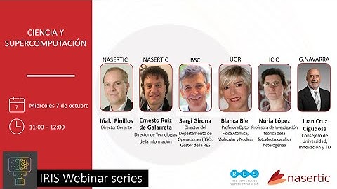 Webinar IRIS - CIENCIA Y SUPERCOMPUTACIÓN
