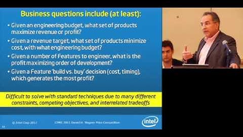 2011 Wagner Prize Winner - Intel Corporation