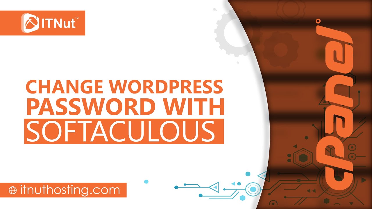 Change WordPress Password with Softaculous - IT Nut Hosting - YouTube