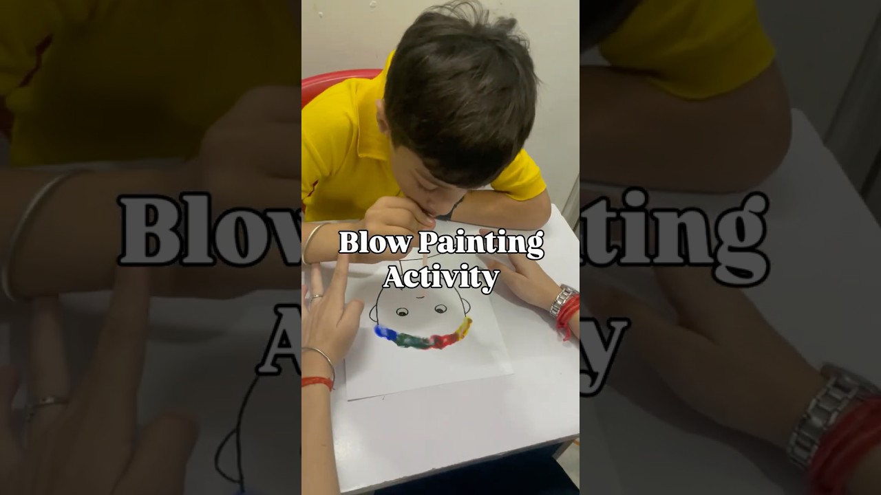 Straw Painting Activity for Kids | Fun Sensory & Oral Motor Exercise for Autism