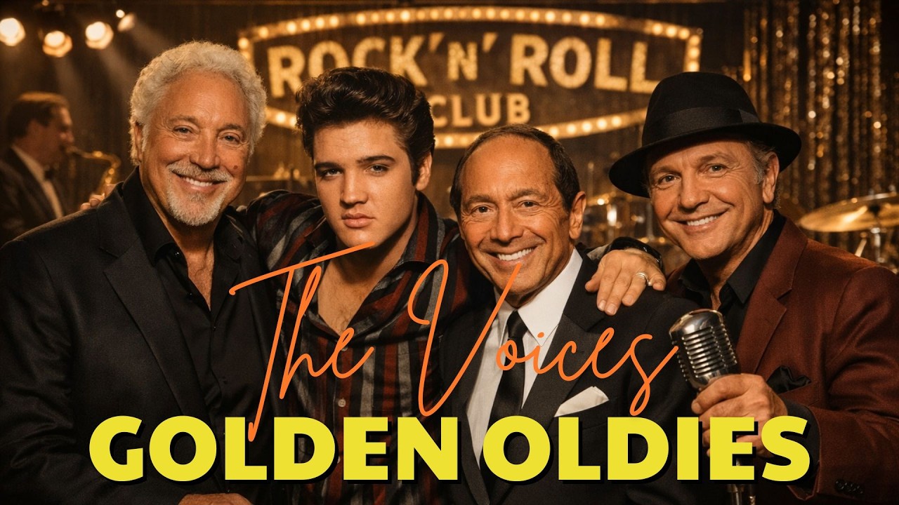 The Golden Voices 60s 70s 🎤 GREAT SONGS 🎶 Paul Anka, Elvis Presley, Tom Jone, Frank sinatra & more