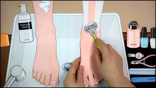 ASMR Leg Care Spa 🦵🏼 Soft Shaving Foam, Meticulous Pedicure & Soothing Massage for Deep Sleep screenshot 2
