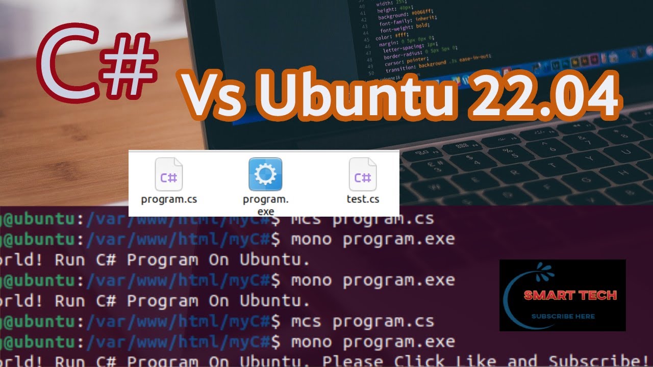 How to Run C# or C shap program on ubuntu 22.04 - YouTube