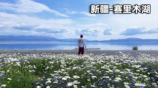 Tour around Tianshan arrives at Sailimu Lake around the lake! The last tear in the Atlantic Ocean i by 行走世界的北京老刘 3,477 views 6 days ago 22 minutes