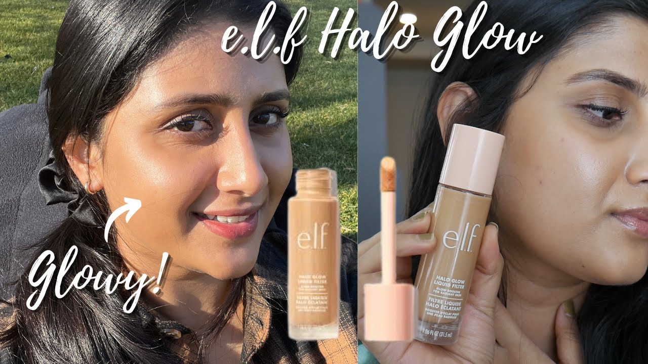 Elf Halo Glow Liquid Filter - Brown Skin - NC40 - 4 Medium Vs loreal lumi  glotion - medium 