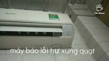 Máy lạnh sharp mono chớp đèn vàng 2 lần, đèn đỏ và vàng 2 lần.