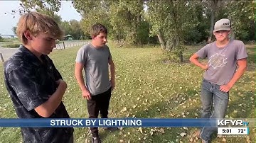 ‘All I remember is a big flash of light’: Three Bismarck teens struck by lightning