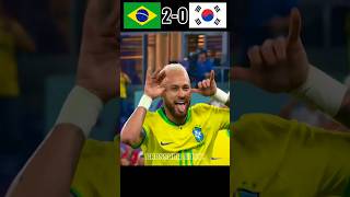 Brazil Slaughtered South Korea 4-1 World Cup 2022 #football #neymar #youtube#shorts