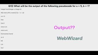 13 Accenture Pseudocode Questions For Placement On Campus || College Placement