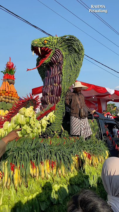 Download lagu Ular Kobra Dari Sayuran‼️ Karnaval Ambarawa.😁 #petualangan #karnaval