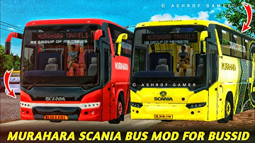 Most Realistic MURAHARA SCANIA BUS MOD For Bussid🥵Bussid Scania Mod | New Bus Mod #bussidmod