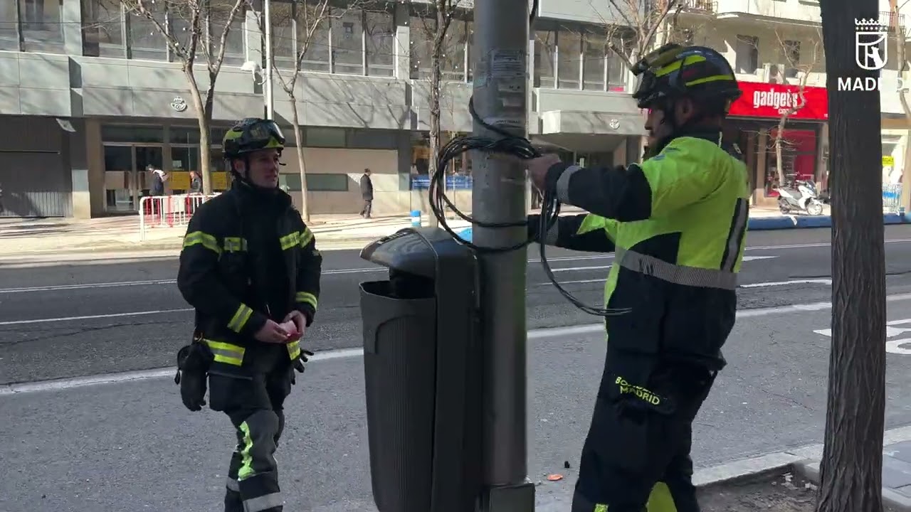 Bomberos Madrid en intervenciones por viento