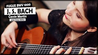 Video thumbnail of "J. S. Bach Fugue BWV 1000 played by Cassie Martin - Classical Guitar"