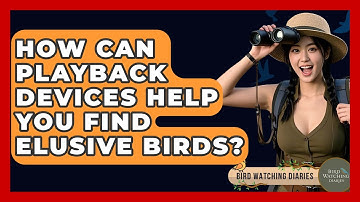 How Can Playback Devices Help You Find Elusive Birds? - Bird Watching Diaries