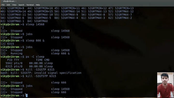 Process Signals in Linux | SIGINT , SIGKILL , SIGTERM , SIGCONT , SIGTSTP... | kill command in linux