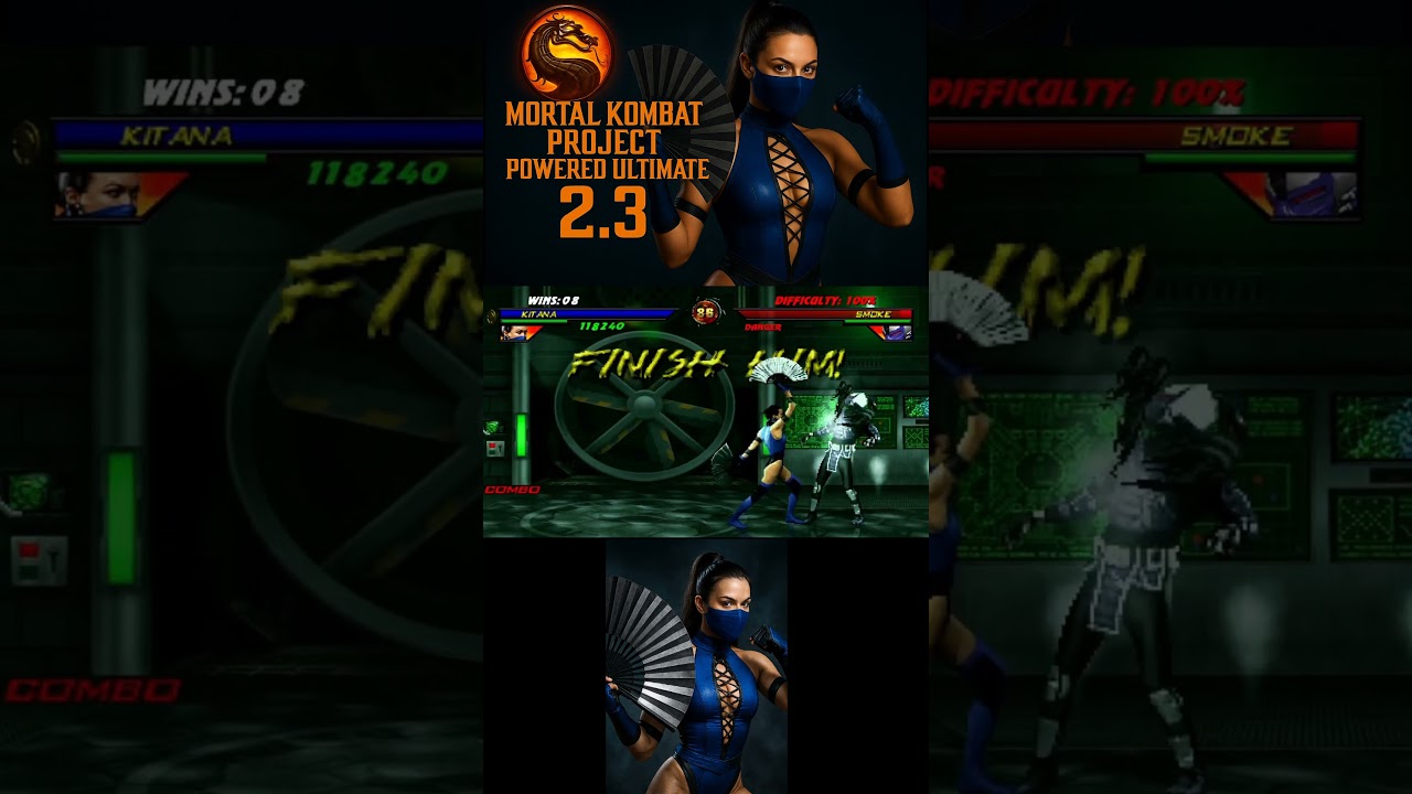 Mortal Kombat Project Powered Ultimate 2.3 Kitana Versus Smoke 