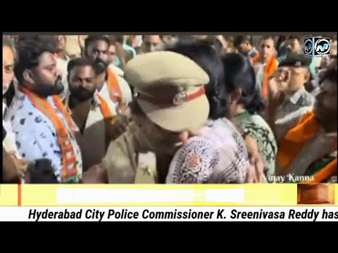 Hyderabad ASI Suspended for Hugging BJP Candidate Madhavi latha | Hyderabad | Lok sabha polls 2024