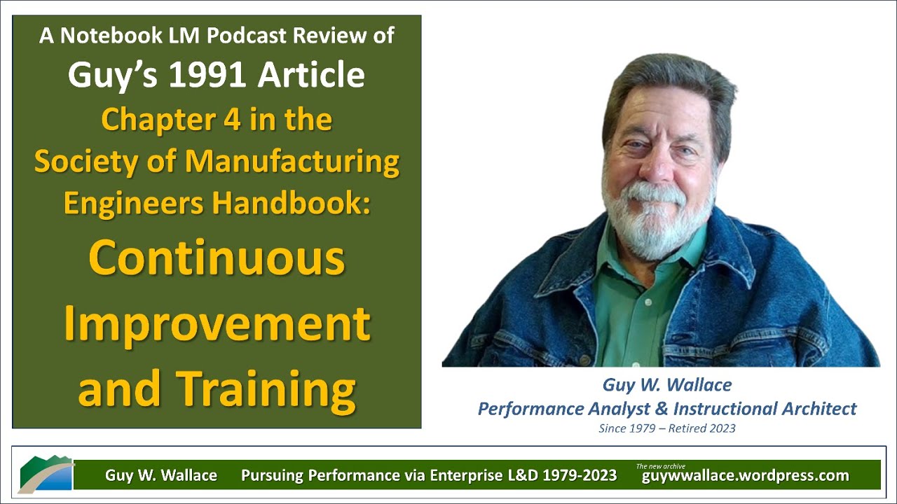 Notebook LM Podcast Review of Continuous Improvement and Training 1991