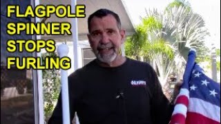 Flagpole Spinner Prevents Tangling