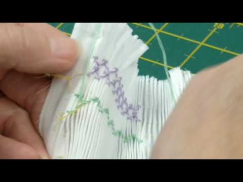 How to smock a two step baby wave