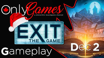 Exit The Game 2022 Advent Calendar: The Hunt For The Golden Book (December 2) Board Game Gameplay