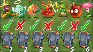 Every Plants 1 POWER-UP! vs 99 Gravestones in Plants vs. Zombies 2 Chinese Version