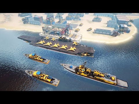 new-aircraft-carrier-at-war---naval-battles-&-base-building-|-armor-clash-3-gameplay