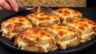 Deutsches Abendessen in 30 Minuten! 2 Zwiebeln, Eier und Käse – einfach köstlich!