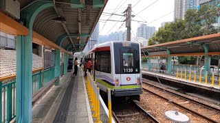 輕鐵第五期列車 1139@615P/614P 駛經鳴琴及新墟站
