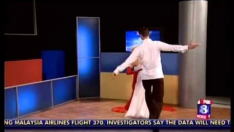 Carolyn Woodruff and Alosha Anatoliy on Fox8 prior...
