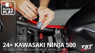 How to Install LED Flasher Relay on 2024+ Kawasaki Ninja 500 by TST Industries
