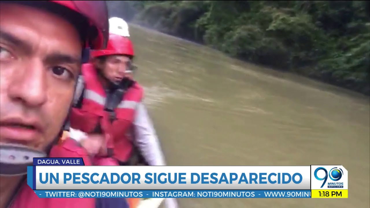 Feb 19 2019 Continúan labores de rescate en río Dagua, tras caída y desaparición de un pescador noticias de ultima hora