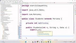 Esercizio Svolto Su Ereditarietà  #3 #java