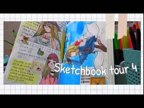 Tour of my sketchbook number 4 (2021) - part 1 🌱
