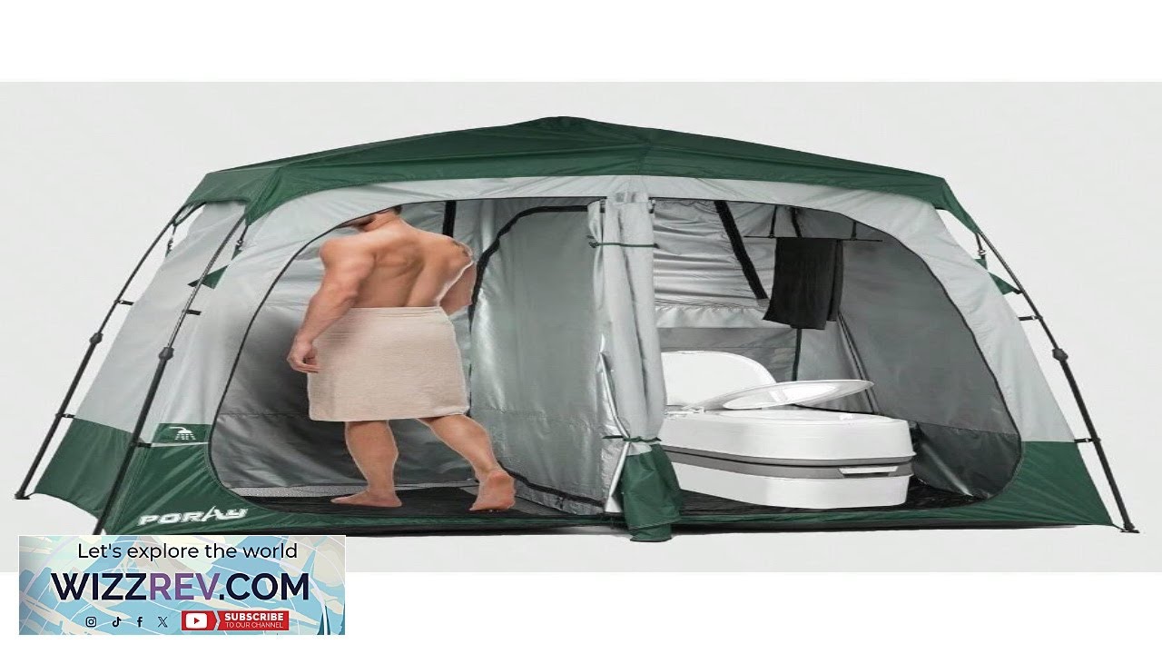 Camping Shower Tent Deluxe Changing Room Easy Set Up Privacy ShelterLarge Toilet