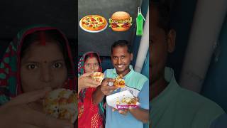 Emoji Eating Pizza 🍕🍕 Burger 🍔 Challenge With Madam #shorts #youtubeshorts #viral