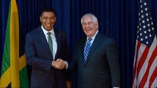 Secretary Tillerson and Jamaican Prime Minister Holness Give Remarks