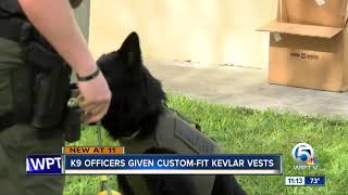 K-9 officers given custom-fit Kevlar vests