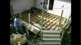 deck movie project -time lapse video of my deck construction from start to end