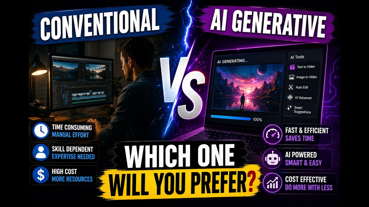 Conventional Vs AI Generative: which one will you prefer? - YouTube