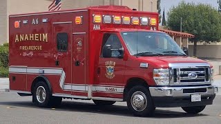 Anaheim Fire & Rescue Ambulance 6 Responding