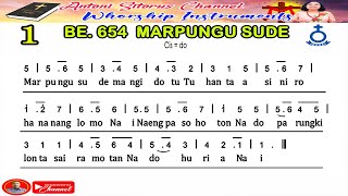 INSTRUMENT NOT BUKU ENDE HKBP NO 654 MARPUNGU SUDE