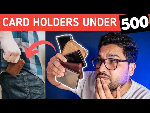 Top 4 Best Card Holder Wallets under 500🔥 | I Saved your Rs 100